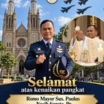 Selamat! Romo Paulus Nasib Suroto, Pr., Mendapat Kenaikan Pangkat Menjadi Mayor TNI AU
