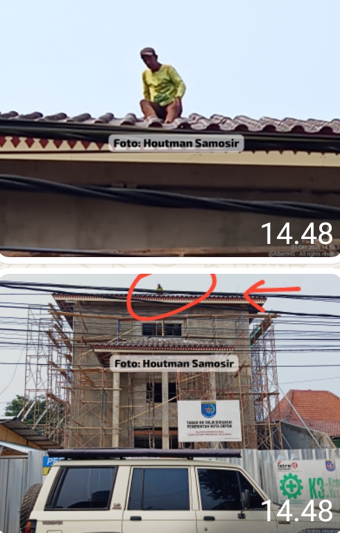 Nyawa Pekerja Diobral di Proyek Kelurahan Meruyung Rp7,2 Miliar: Kontraktor, Pengawas dan Rumkim Depok Kompak Tutup Mata