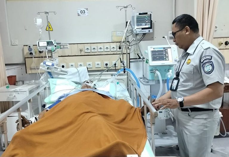 Jasa Raharja Jamin Biaya Perawatan Hasan Syukur,Pengemudi Ojol Korban Kecelakaan di Panglima Polim